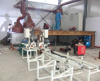 500KG combinou a fornalha de derretimento industrial 55kw para o sistema de cobre da carcaça da haste