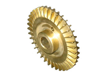 Impulsor de cobre de bronze da bomba do OEM, impulsor ASTM da roda da aleta da carcaça de areia, GB, RUÍDO, EN