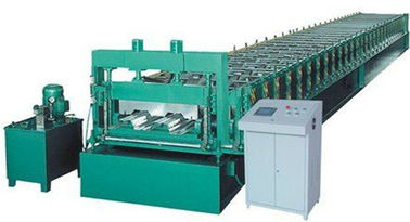 rolo de aço da plataforma do metal do SOLDADO da espessura de 1.0-2.0mm que forma a máquina 15kw com o armário de controle bonde