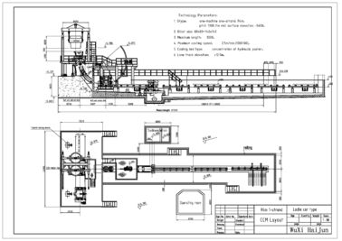 R4M Continuous Casting Machine 1 máquina de moldação contínua refrigerar de água do carbono da costa